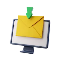 a desktop monitor with mail icon on it, representing the importance of newsletters